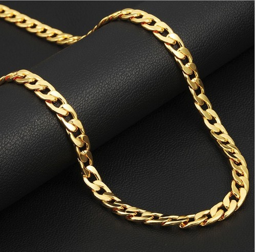 18k goldkette 4mm - 4mm, männer