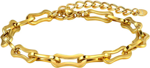 18k vergoldete chunky kette - vergoldete,