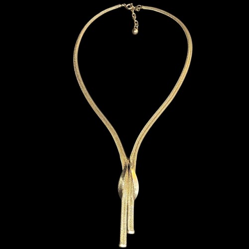 Vintage netzkette gold double - gold,