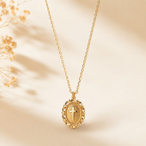 Halskette gold kreuz anhänger - kreuz,