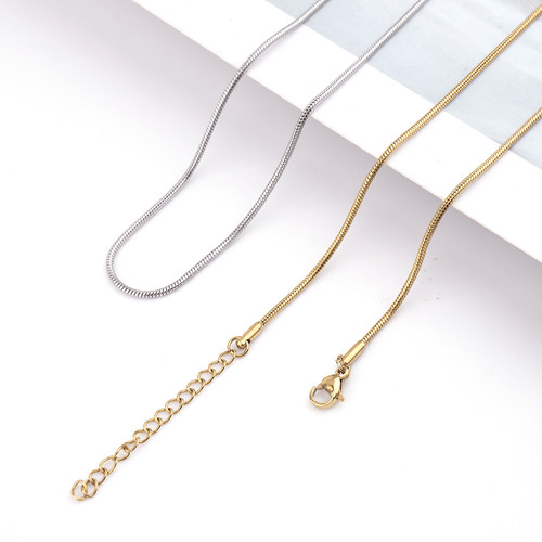 Schlangenkette 18k vergoldet - 18k,