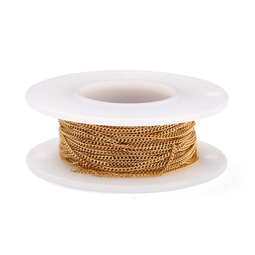 Edelstahl kette 18k vergoldet - 18k,