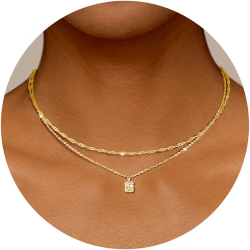 Kette damen gold - gold, layered