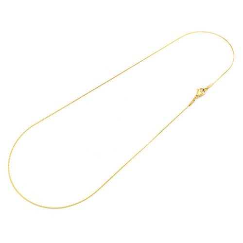 Schlangenkette 45cm edelstahl - 45cm,