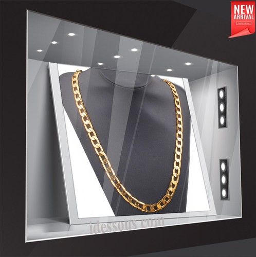 18k goldkette 7mm 60cm - goldkette, lang