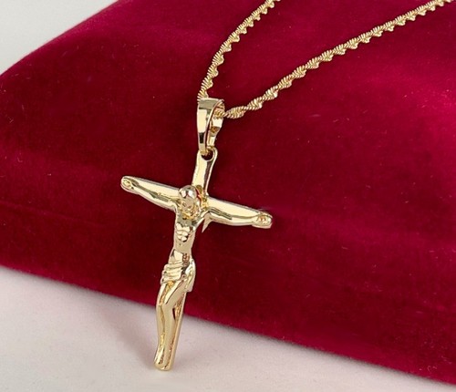 Deluxe halskette jesus kreuz - halskette,