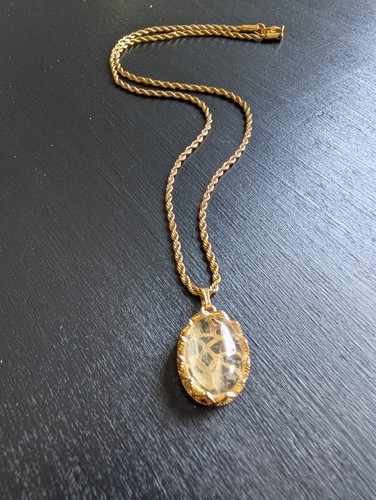 Gelber quarz kette 18k - quarz,