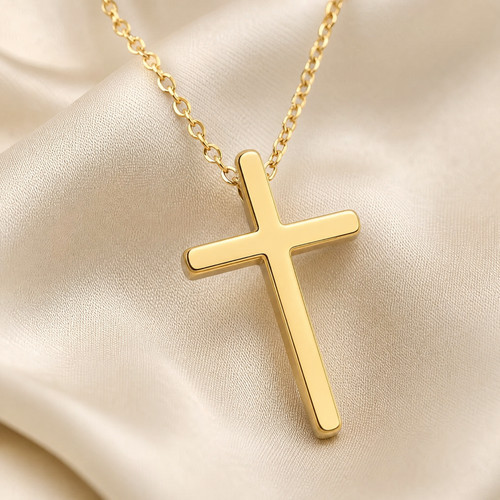 Kleine kreuz halskette damen - halskette,